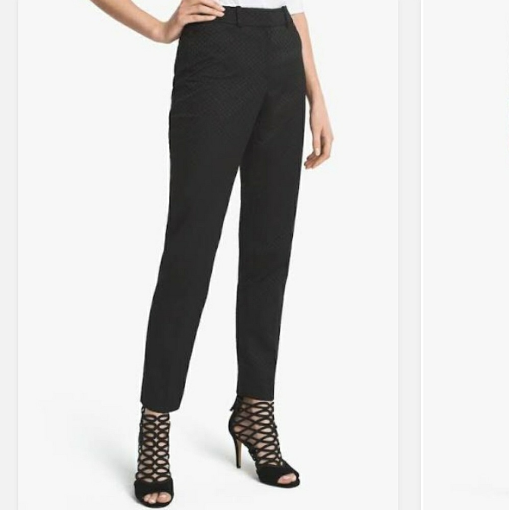 White House Black Market slim ankle pant black